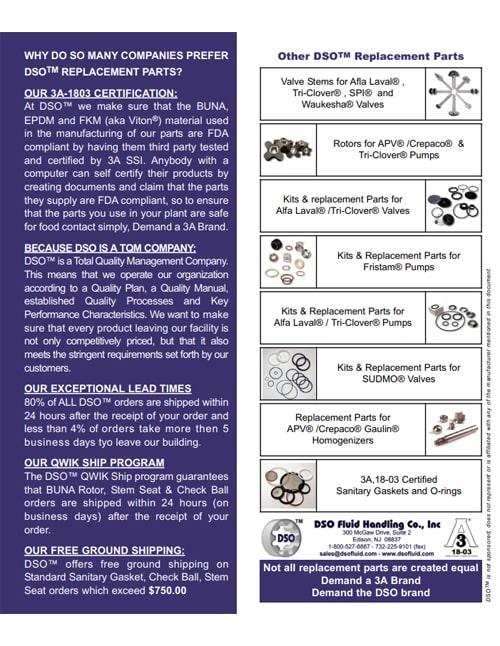 Tuchenhagen Replacement Parts